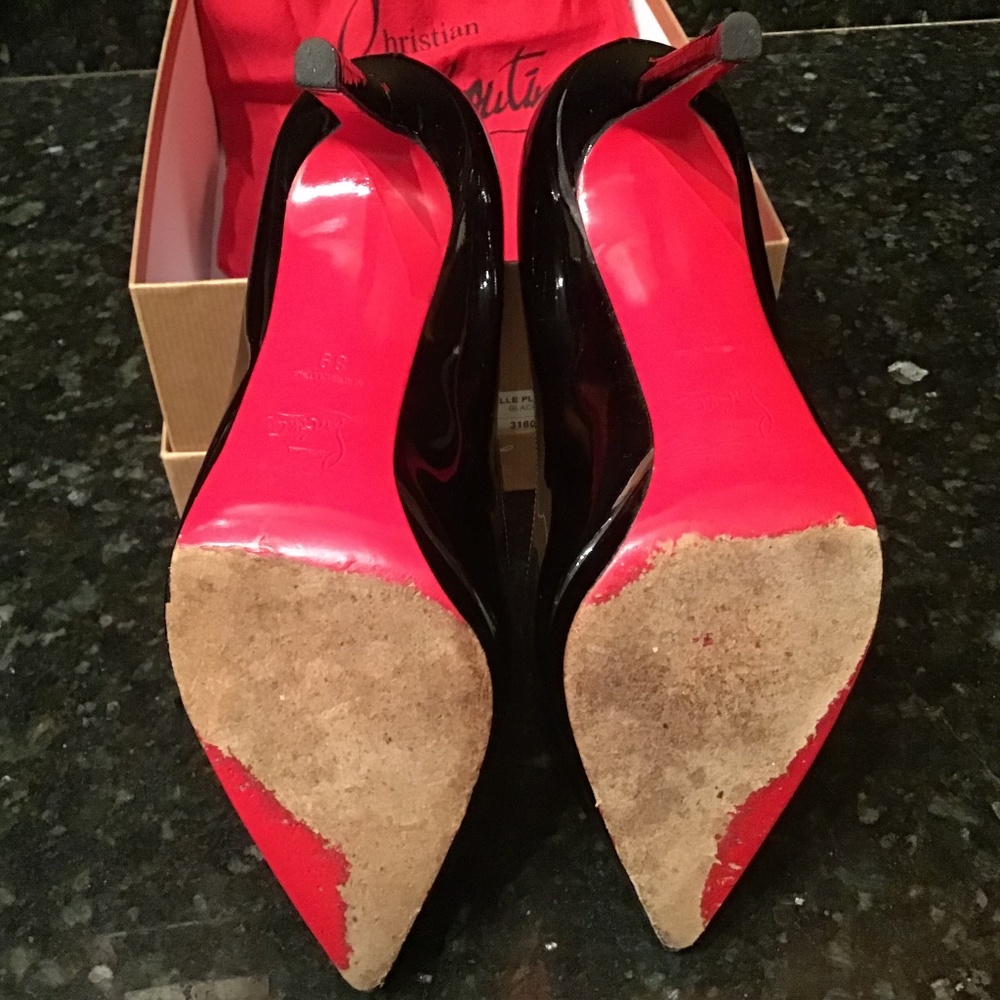 Christian Louboutin  Pigalle Plato 100 Patent Heels
